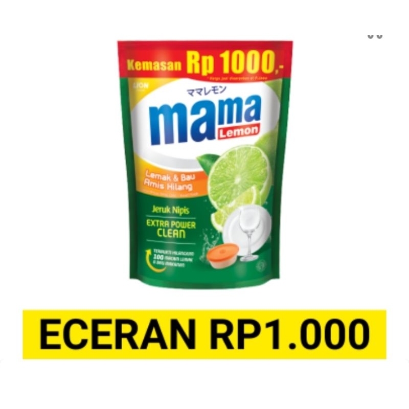 Mama Lemon & Mama Lemon Pencuci Piring-Netto 58ml Eceren 1000
