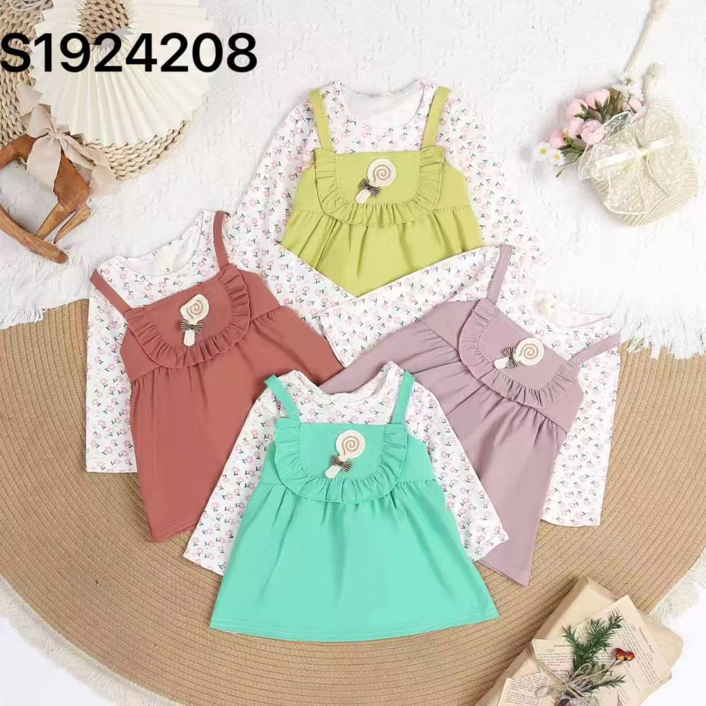 GROSIR SERI 4pcs Dress Baby IMPORT 1-4th / Dress Anak Import / Dress Import / Gaun Anak