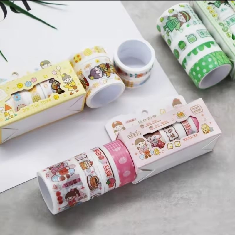 

HI556 Washi Tape Kertas 3 Roll Untuk Menghias Jurnal Buku Diary