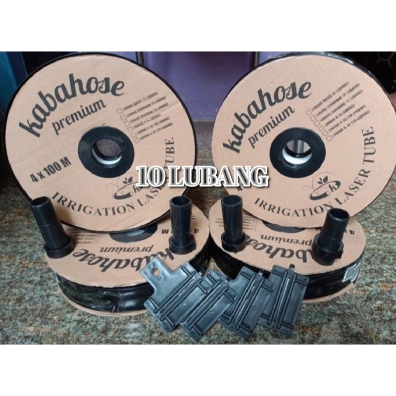 Selang Irigasi / Selang KABAHOSE PREMIUM / Drip / Plastik Lubang Kabahose 3/4 inch 4cm x 100 Meter M