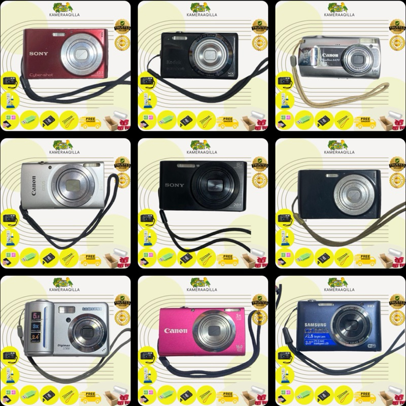 [BELI 1 DAPET 2 KAMERA] Kamera Digital Camdig Sony Samsung Nikon Canon Lumix Olympus Second Murah