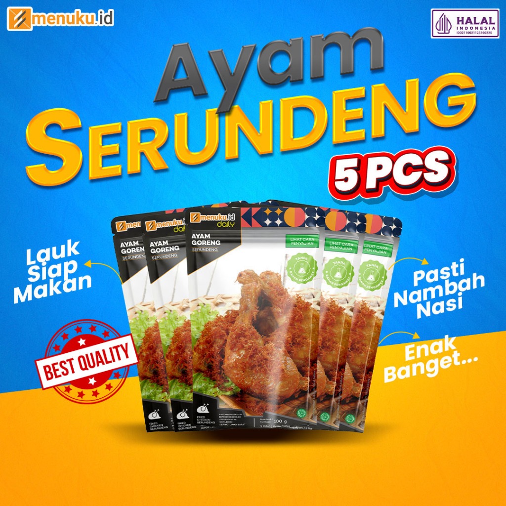 

MenukuDaily - Ayam Goreng Serundeng Instan | Makanan Siap Saji Praktis | Combo 5
