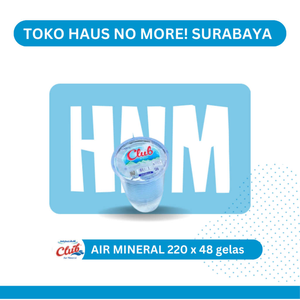 

Club Air Mineral 220ml (1 box isi 48 gelas)
