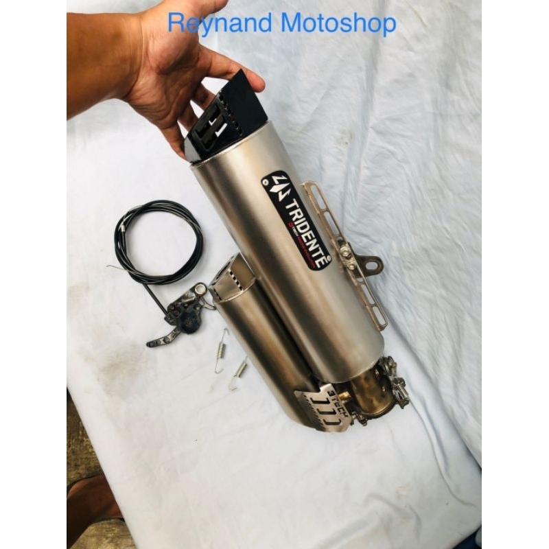 knakpot 3 suara Tridente F23 250cc