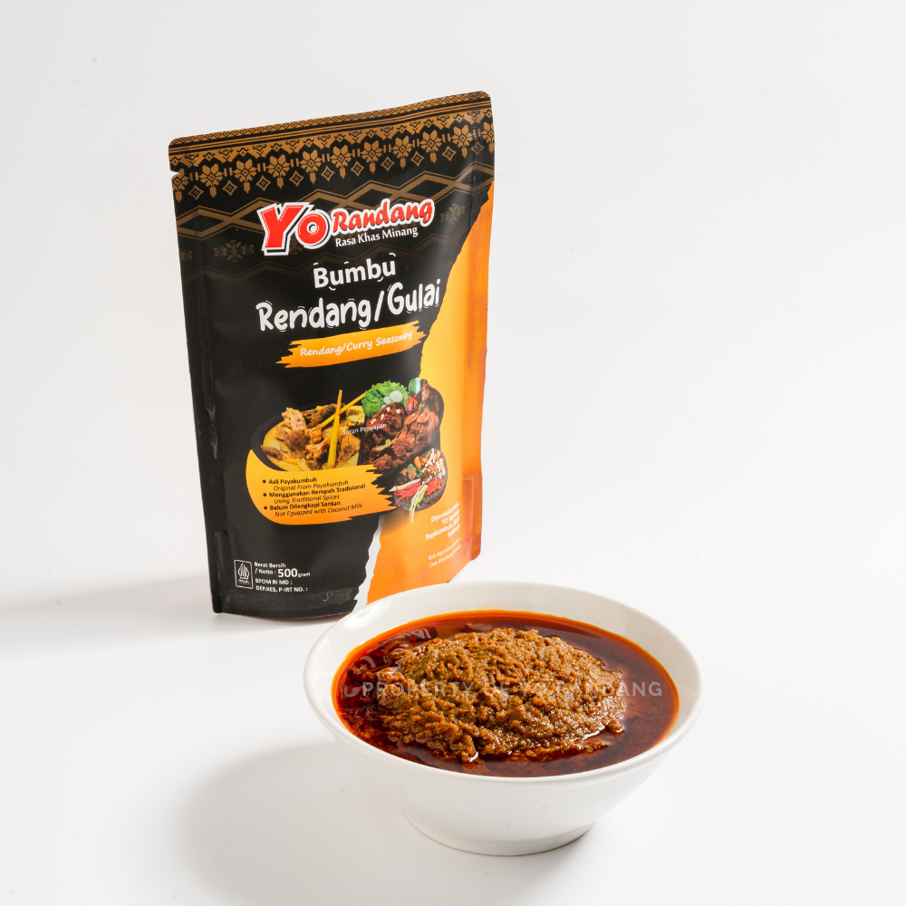 

YO Randang - Bumbu Rendang / Gulai 500gr Khas Minang Asli Payakumbuh BPOM HALAL