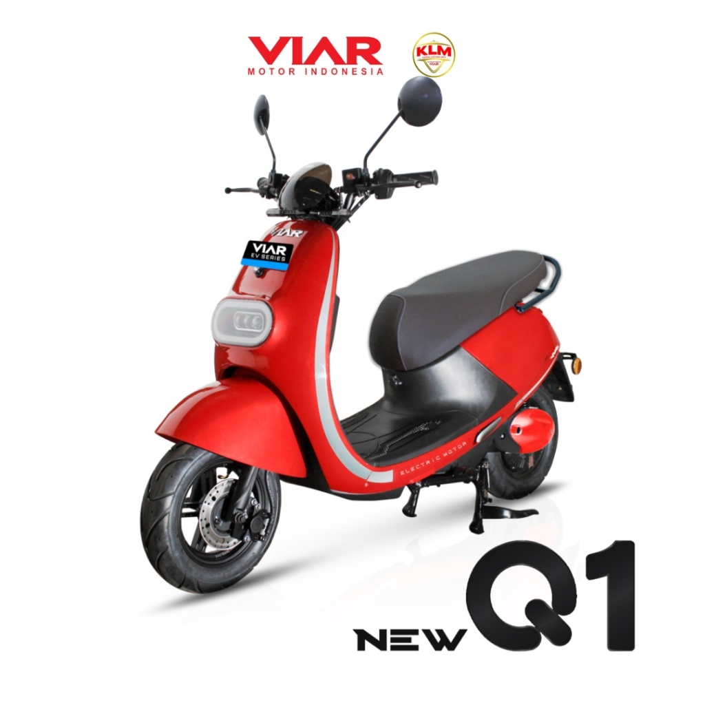 NEW Q1 L MERAH MOLIS VIAR MERAH 2025 MOTOR LISTRIK VIAR