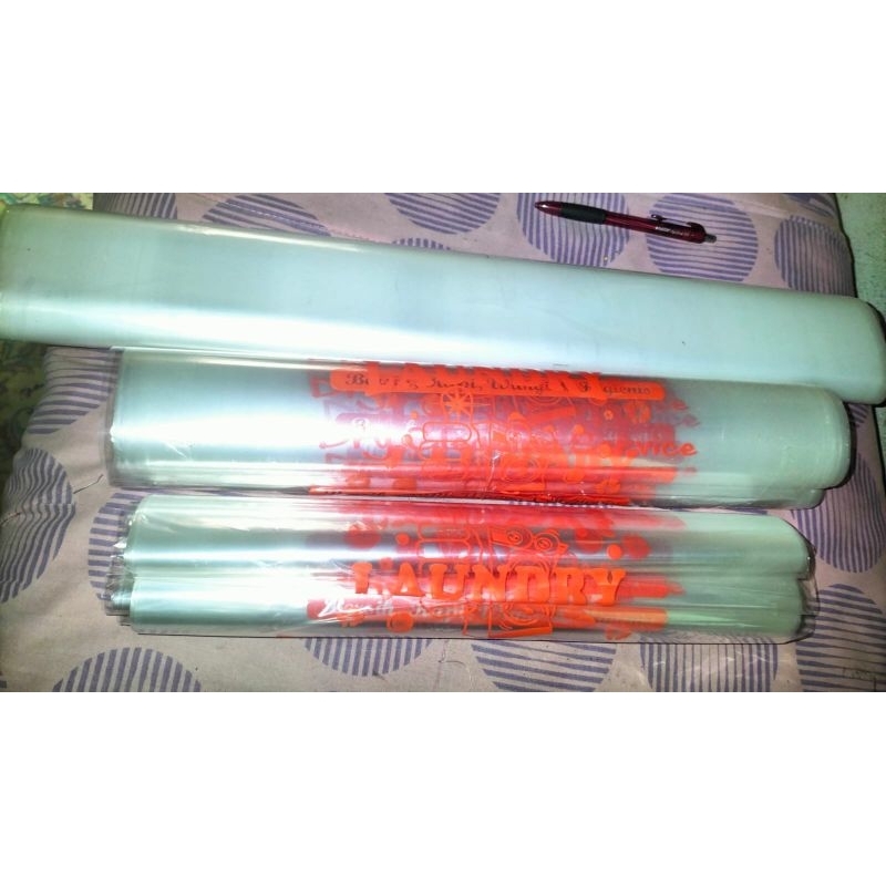 plastik  Laundry kiloan ukuran 35* sablon