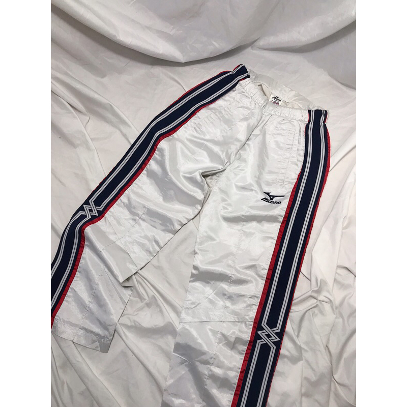 Nego Boskuu > Mizuno Track Pants Original - White/Navy/Red (Bawahan/Celana Golf)|Preloved/2nd/Second