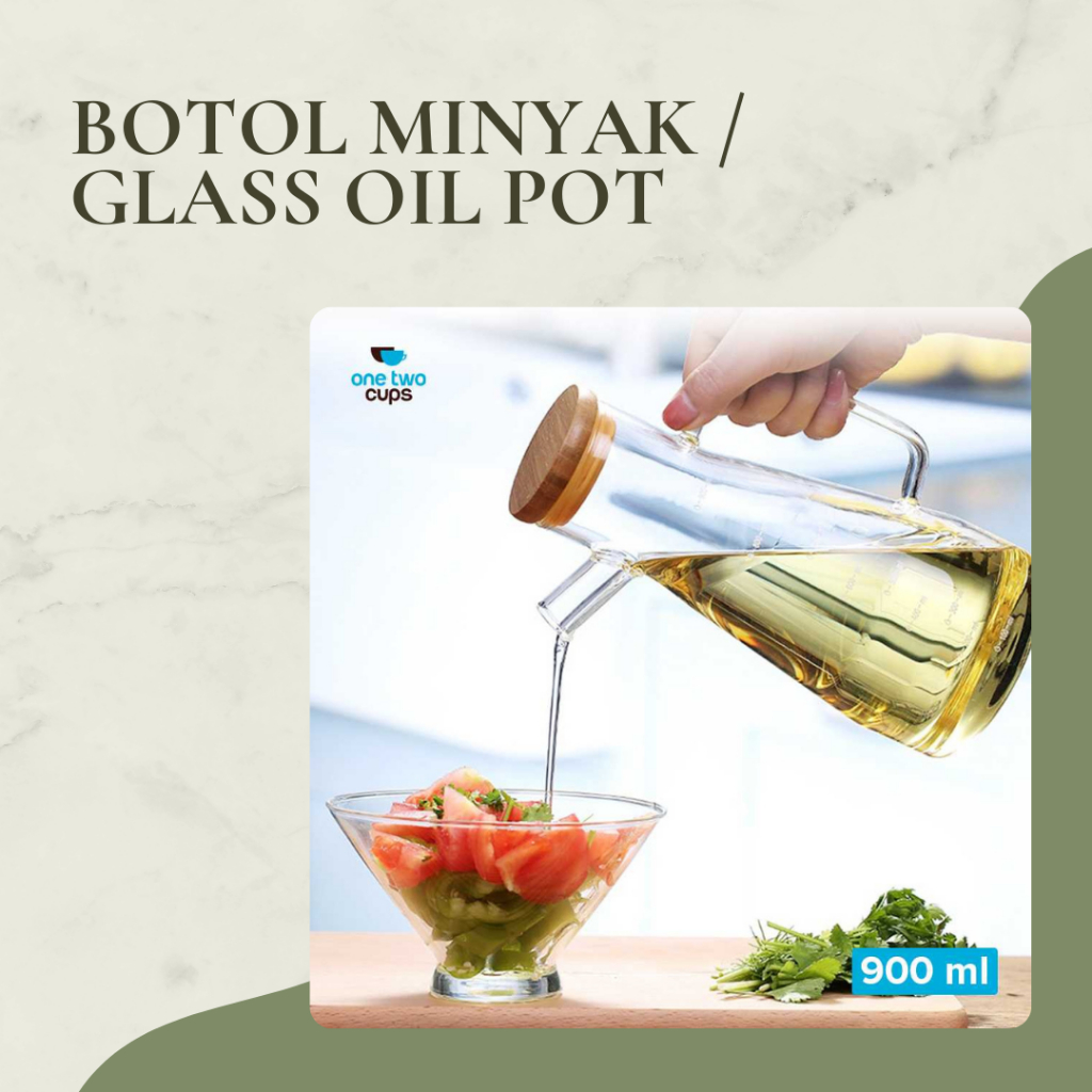 Boto Minyak / Glass Oil Pot 900ml