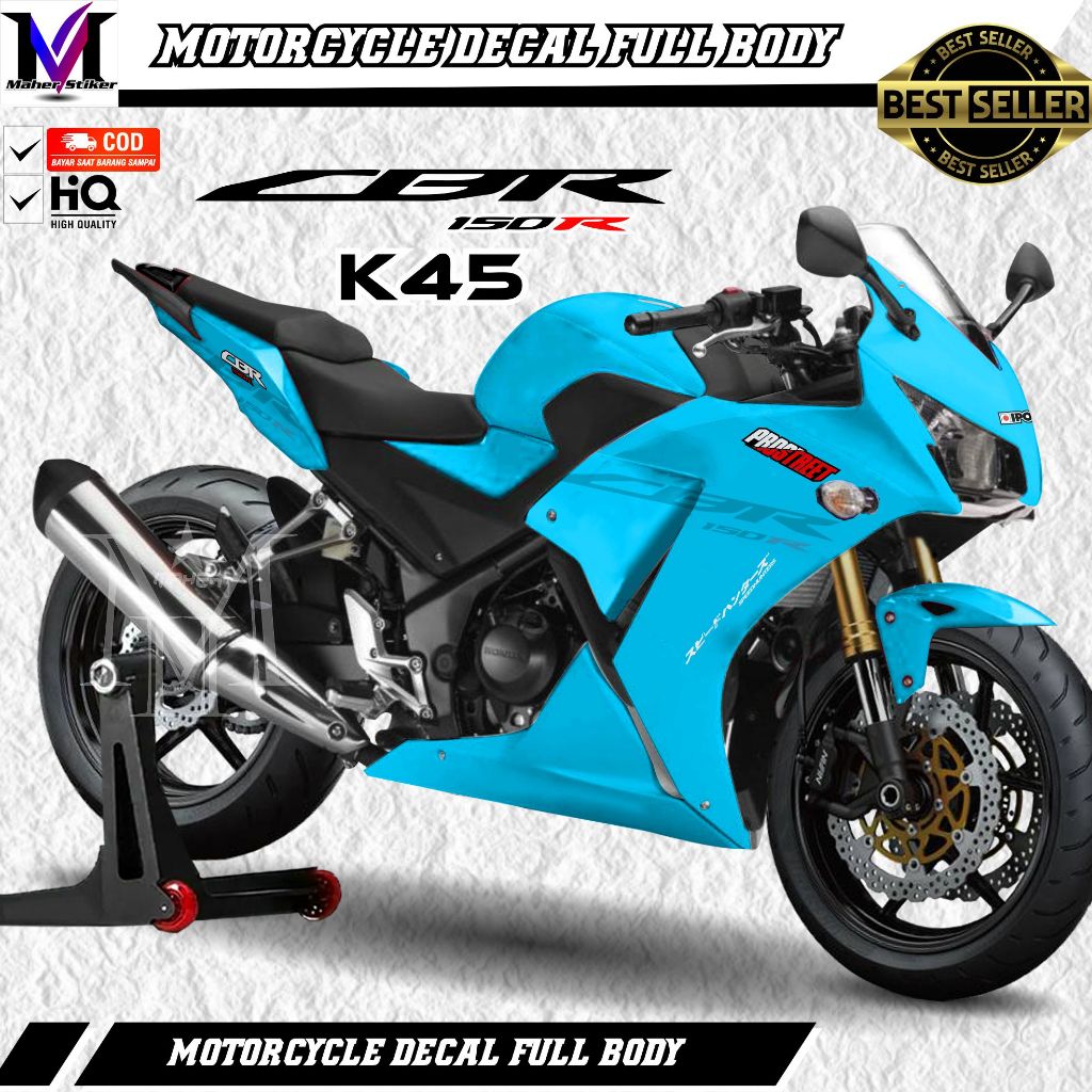 Decal CBR K45 Lokal Fullbody Variasi Polos