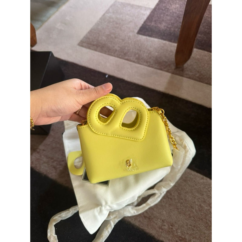 buttonscarves nina micro bag warna lime - box hitam