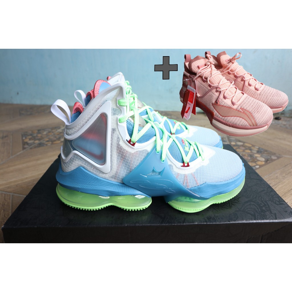 Promo Lebaran Plus Harga Lebih Murah Sepatu Basket Nike Lebron 19 + Lining Speed VI, BNIB dijamin Or