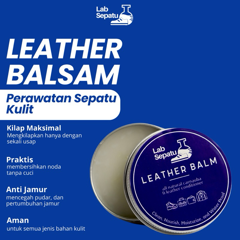 Semir Kulit 60gram Perawatan Sepatu Tas Jaket Kulit Anti Jamur & Suede Lotion Pembersih