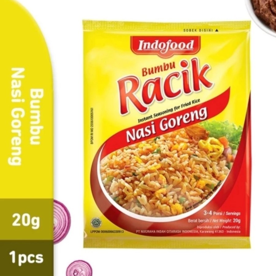 

Racik Bumbu Indofood Nasi goreng 20 gram