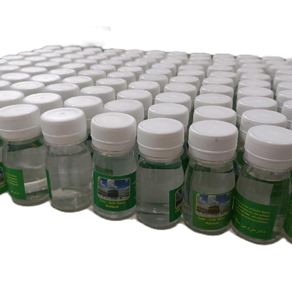

Paket 100pcs Air Zam Zam Asli Kemasan 50ml 100% ORI