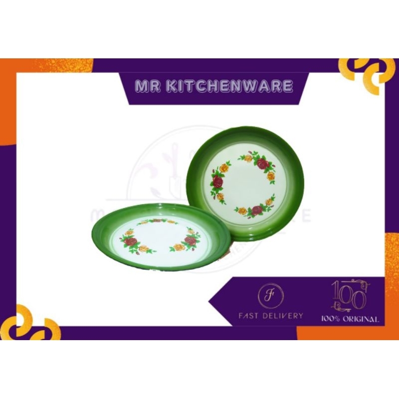 Nampan Enamel Ukuran Jumbo 52cm – Talam Klasik Elegan