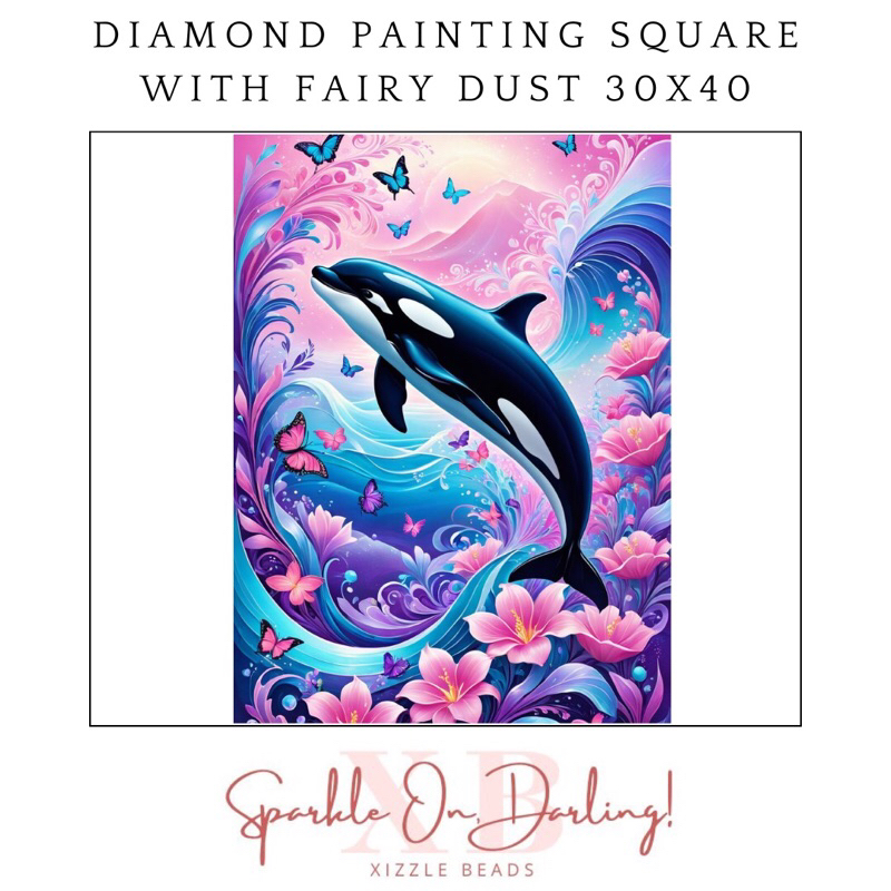 

Xizzle Beads Diamond Painting velvet Square 3 warna Fairy Dust size 30x40