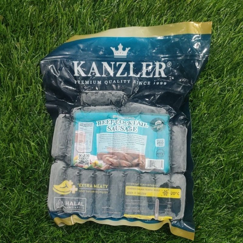 

Kanzler beef cocktail sausage/sosis sapi mini/isi 21 pcs @250gr