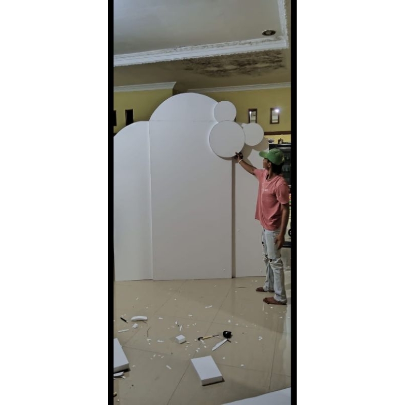backdrop styrofoam ulang tahun