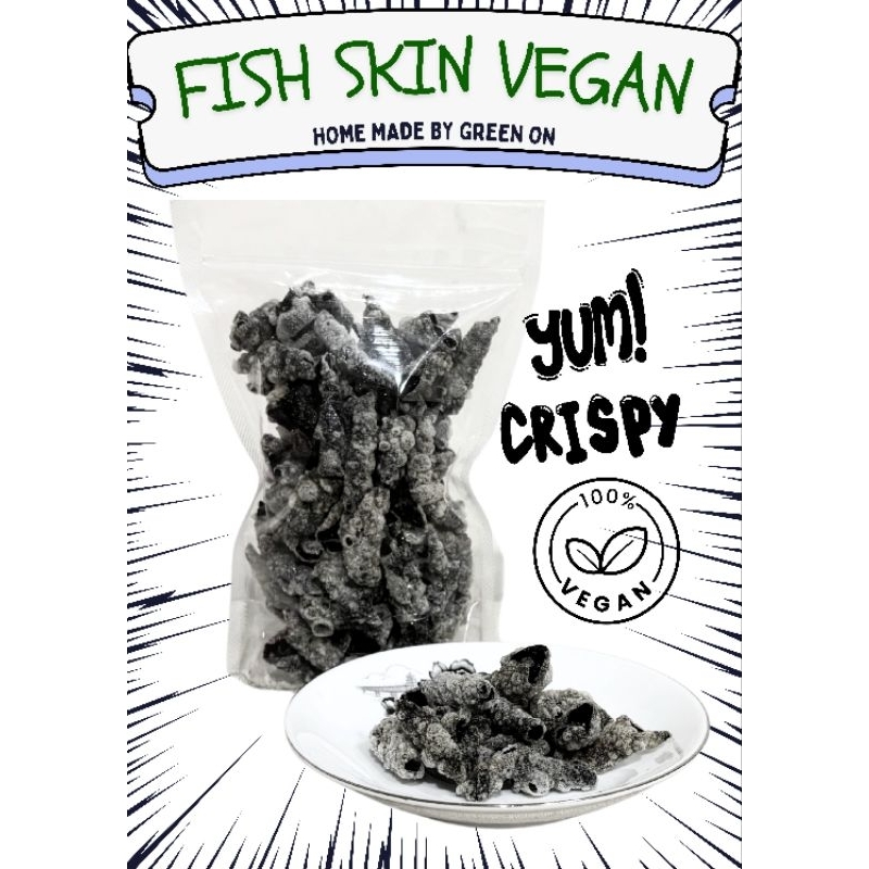 

GREEN ON Fish Skin VEGAN Kerupuk Rumput Laut Crispy Seaweed