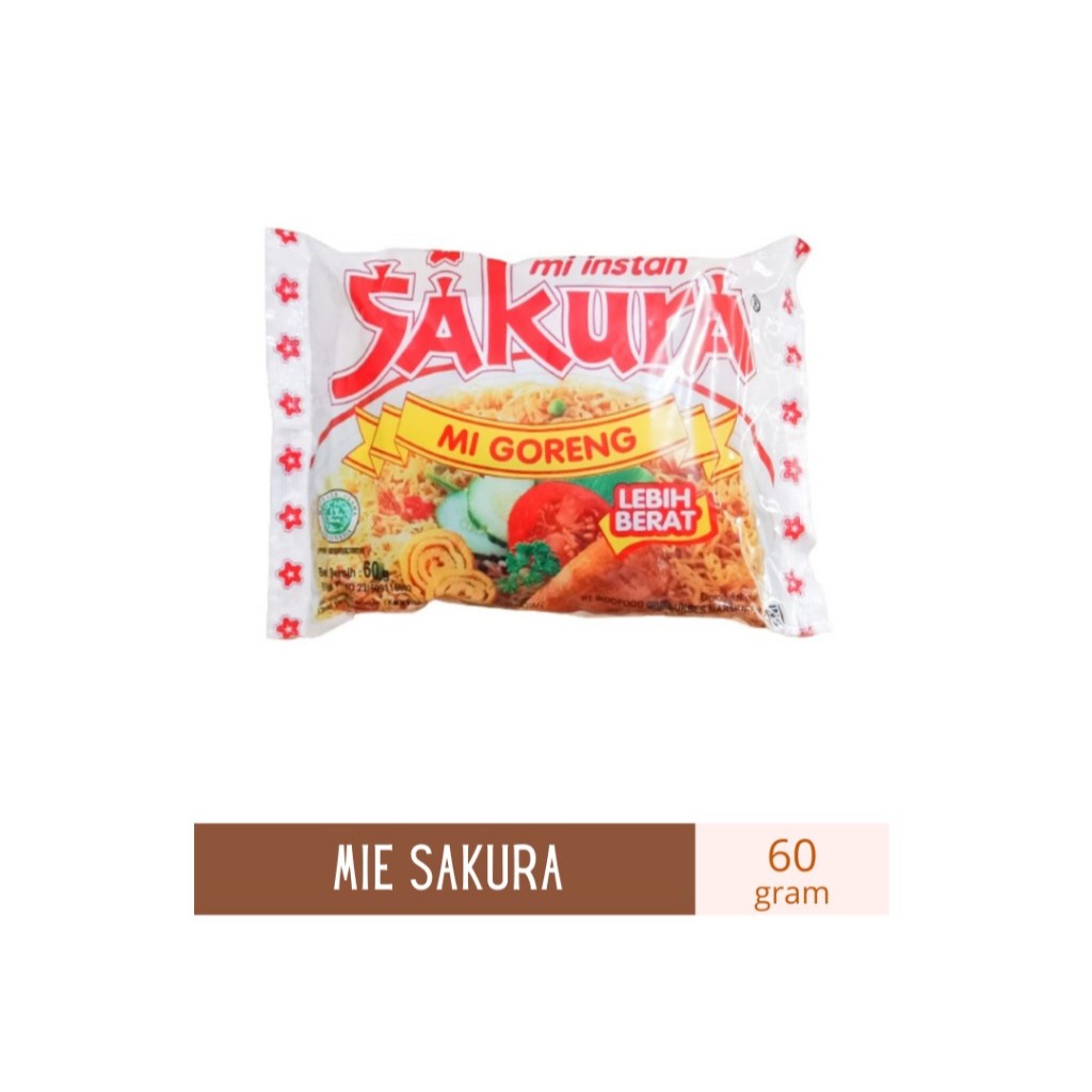 

Mie Goreng Instan Sakura ( 1 Buah )