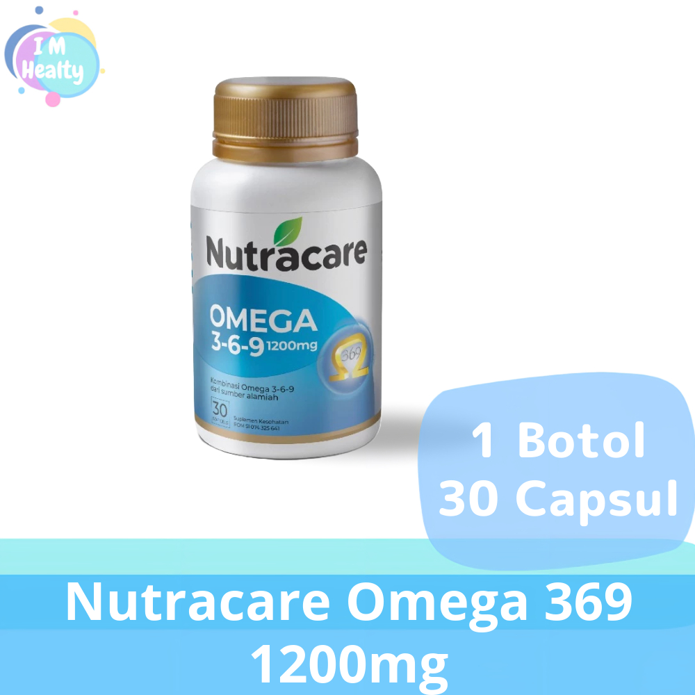 Nutracare Omega 369 Suplemen Kesahatan 30 Botol 1200mg Meningkatkan Fungsi Otak dan Kekebalan Tubuh