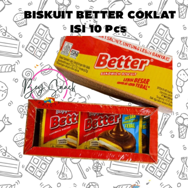 

BISKUIT BETTER ROMA COKLAT - ISI 10 Pcs