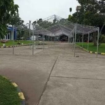 RANGKA TENDA SATU SET TERPAL TENDA PARKIRAN TENDA ACARA TENDA KANTOR