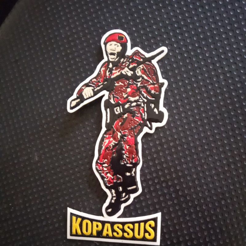 

Stiker embos Prajurit Kopassus