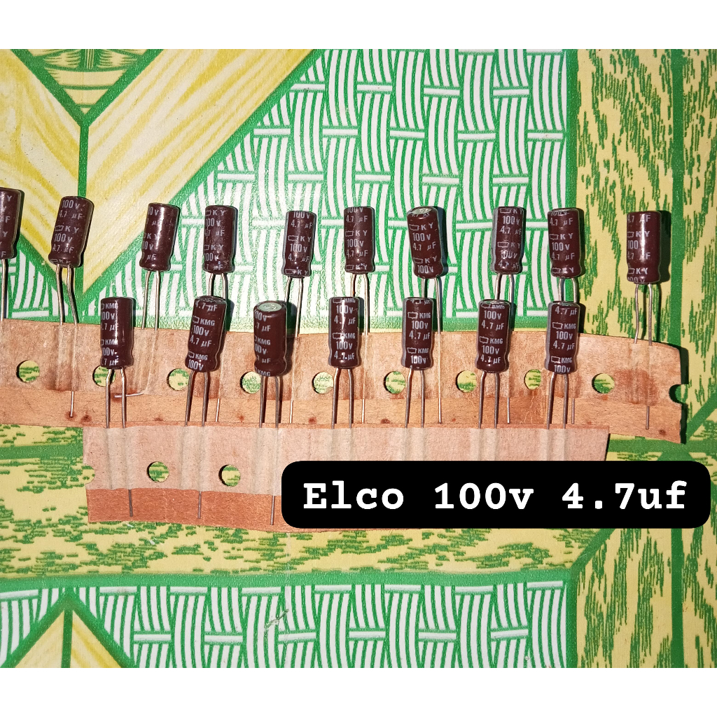 Elko 100v 4.7uf Elco 4.7uf 100v Original Renteng