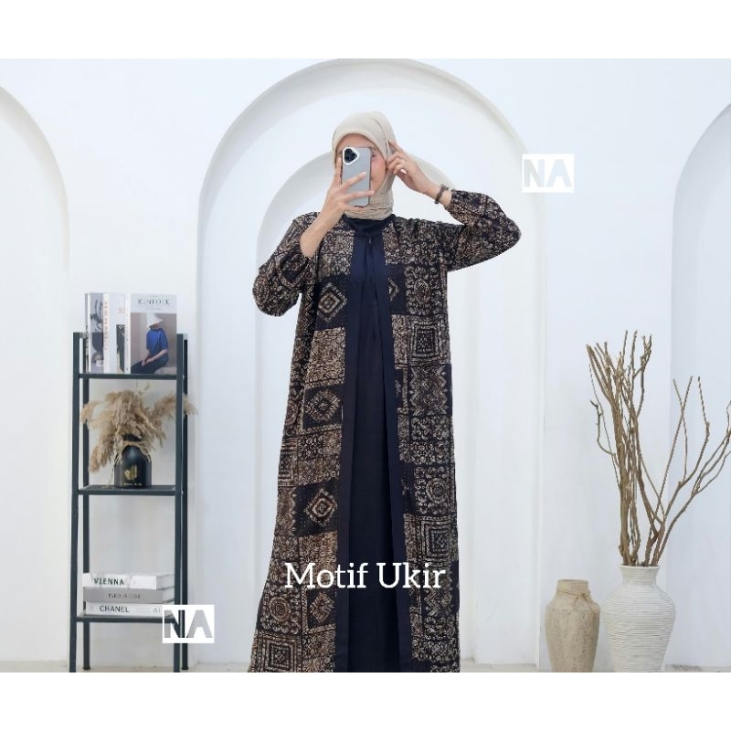 Abaya Syarifah/Abaya kombinasi/Abaya batik/Abaya terbaru/ Gamis abaya busui/ Gamis abaya syar'i/ Gam