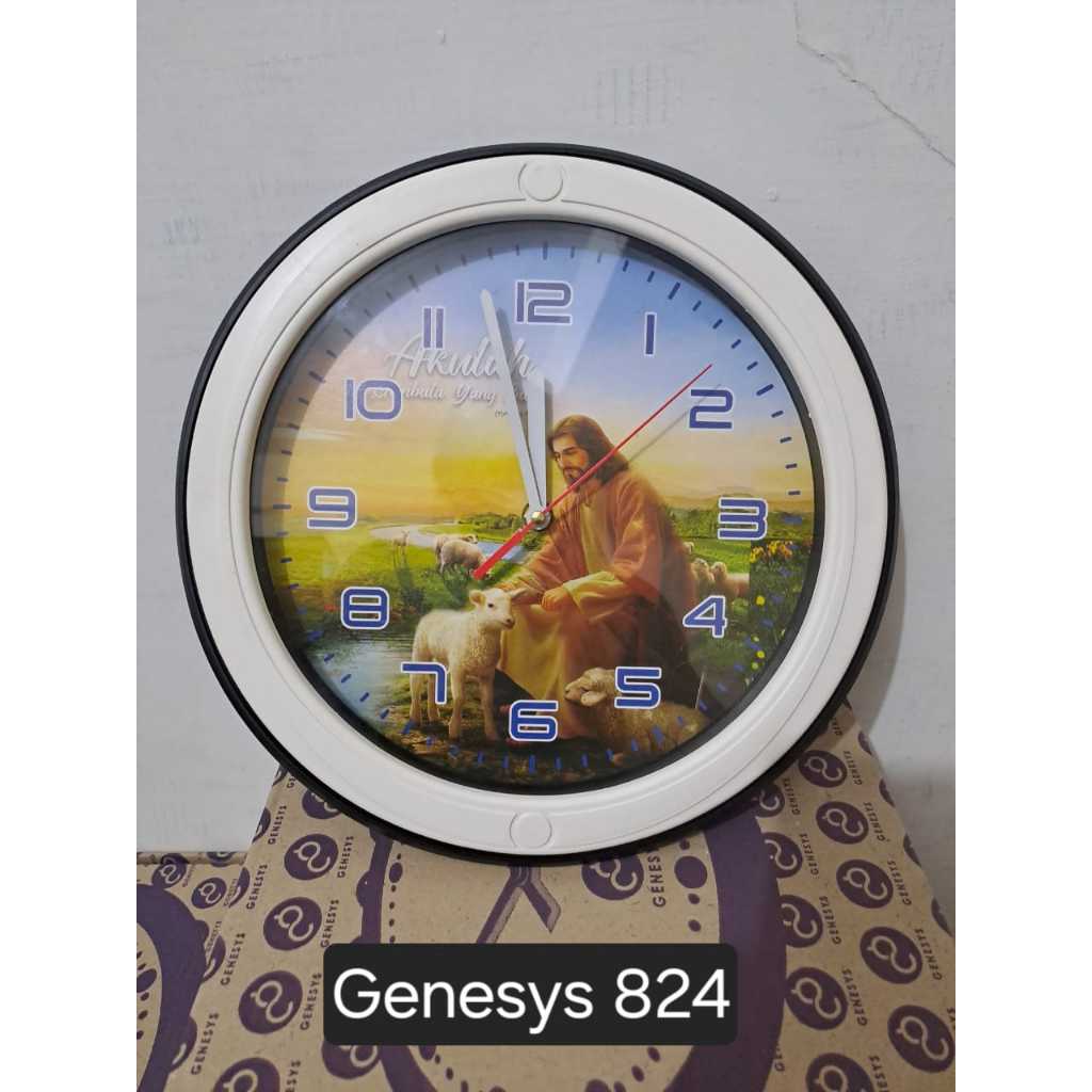 Jam Dinding Genesys Gambar Yesus
