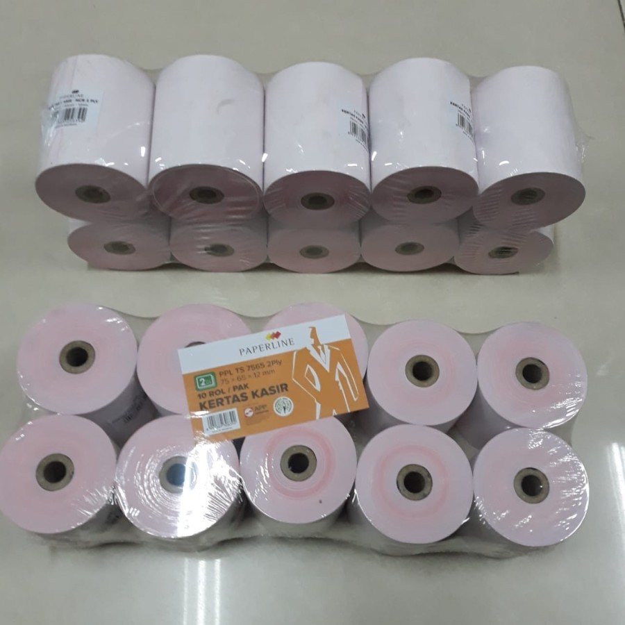 

Kertas kasir Paperline 2 ply (75x65x12)mm