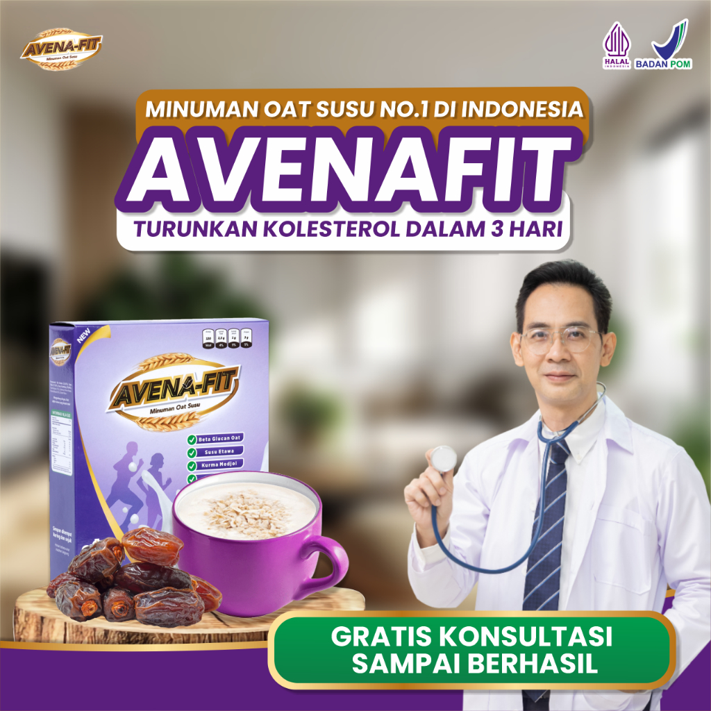 

Avena Fit - Susu Sereall Sehat Atasi Kolesterol Tinggi