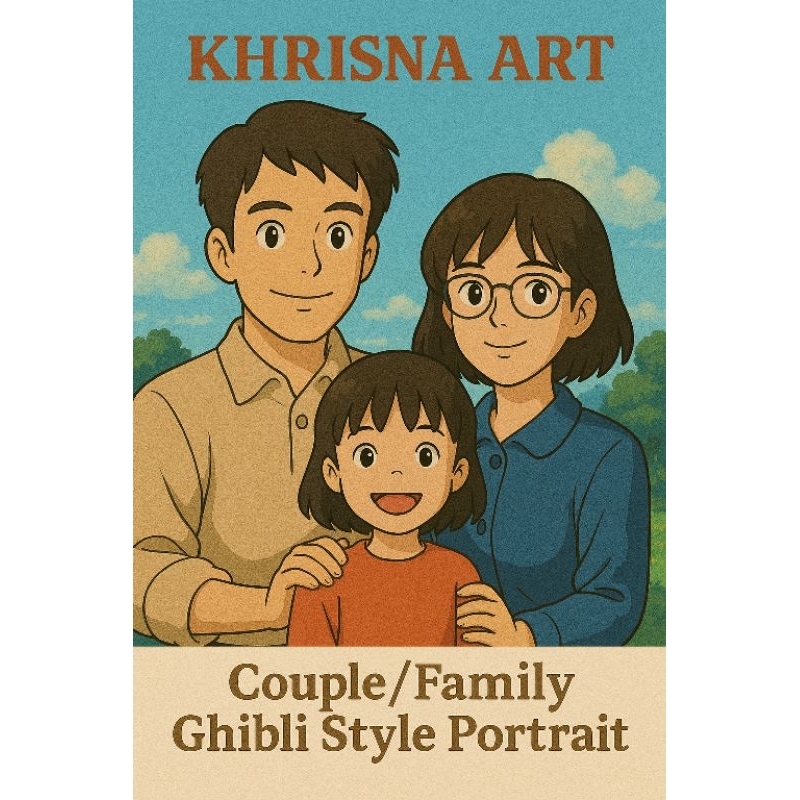 

Couple / Family Ghibli style potrait