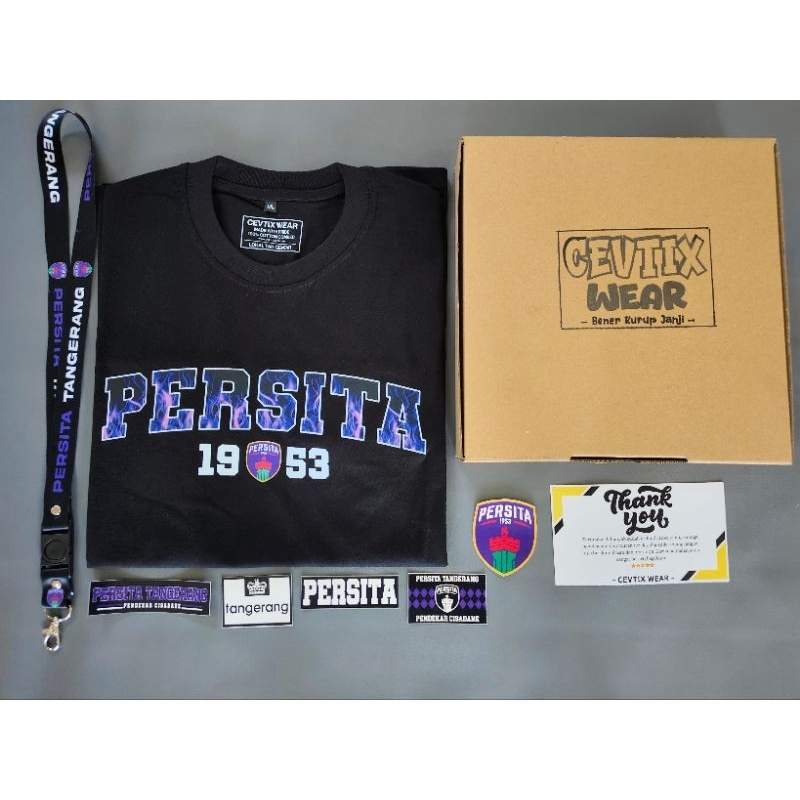 Kaos Persita Tanggerang free bonus lanyard, stiker, box premium