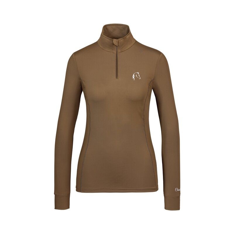 EQUESTRIAN Functional Long Shirt Zipper Baju Berkuda Motif Kuda