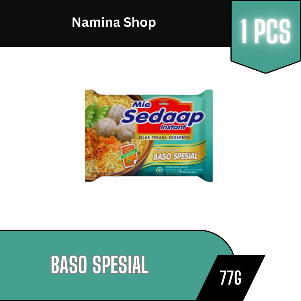 

SEDAAP MIE INSTAN BASO SPESIAL 77G - 1 PCS - BANDUNG