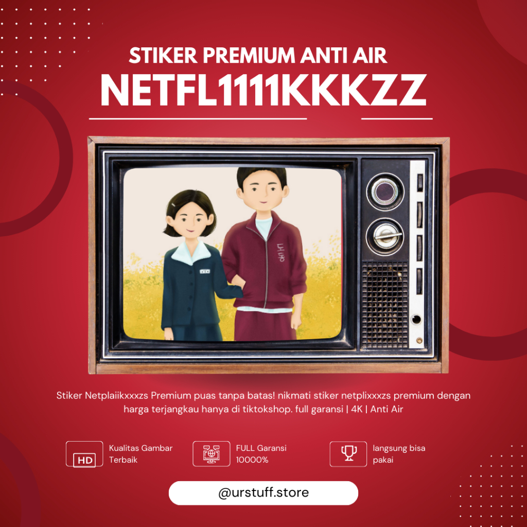 

STICKER Premium Netfluuxsz Anti Air - Aman | 100% Full Garansi - Stationery Paper