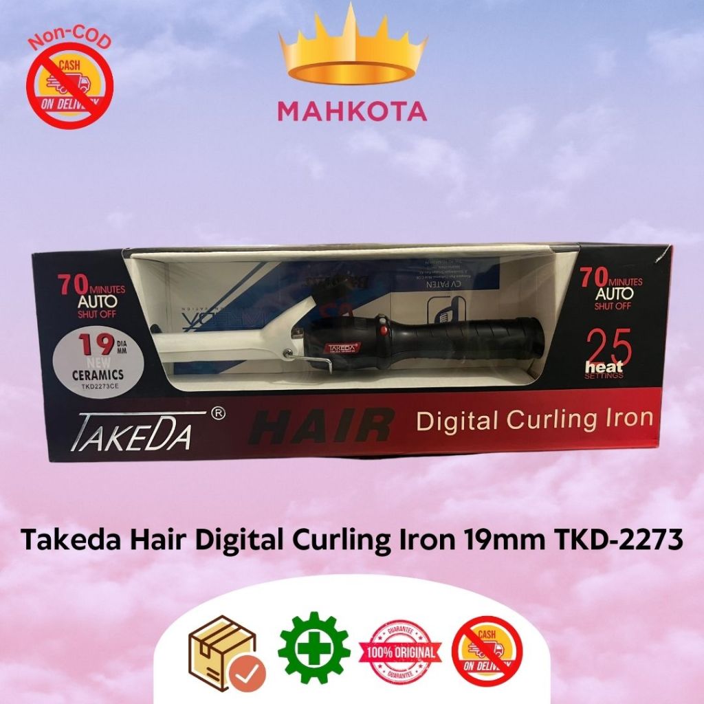 ☘️Mahkotacosmetic☘️ Takeda Hair Digital Curling Iron TKD-2273