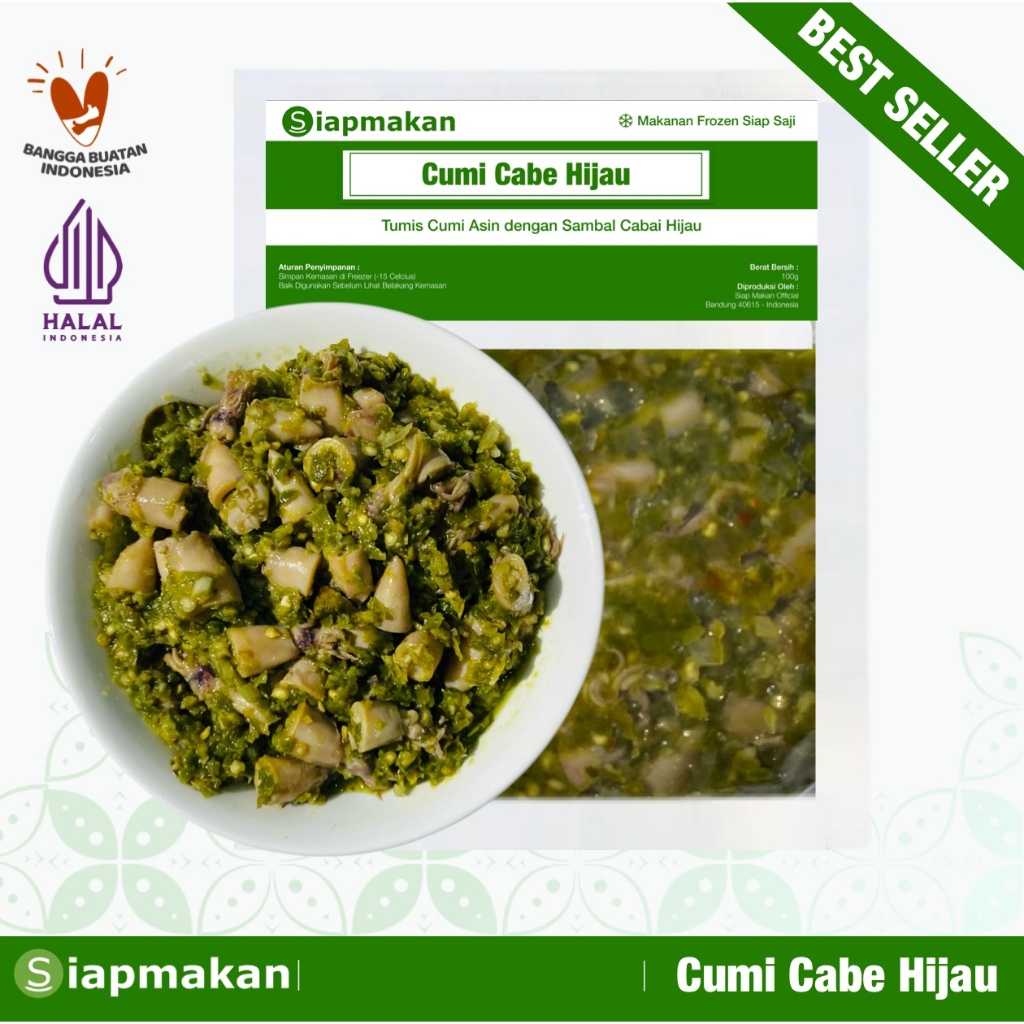 

Cumi Cabai Hijau Spesial Siap makan Per Porsi