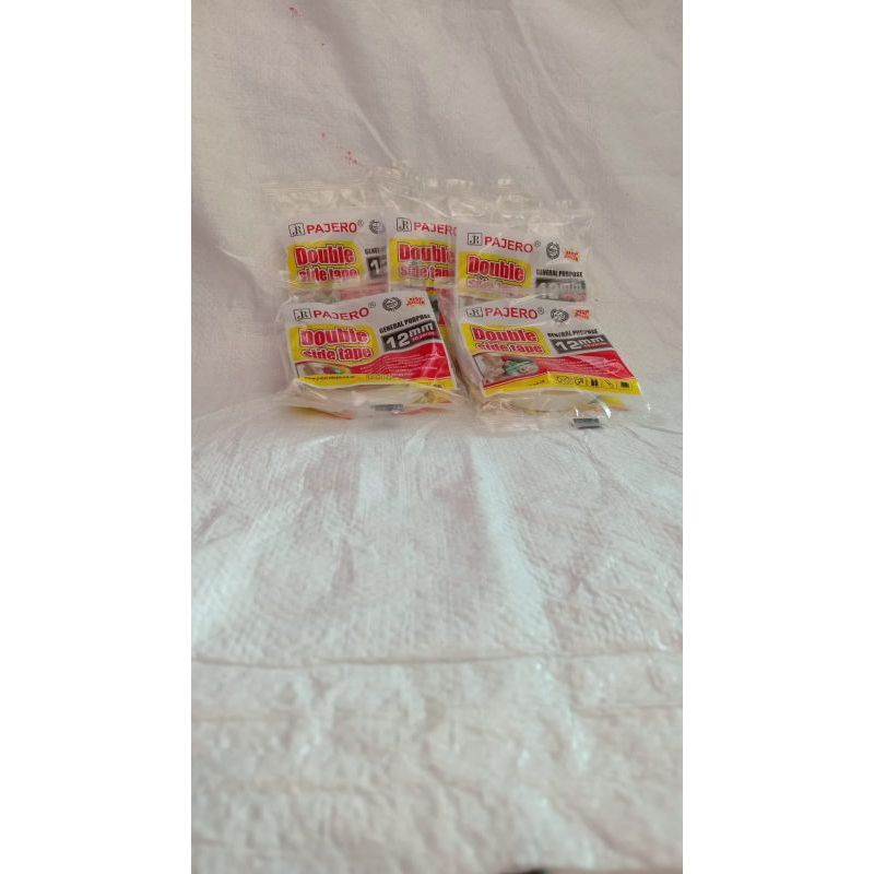 

Double Tape Pajero Putih 12Mm 10 yard