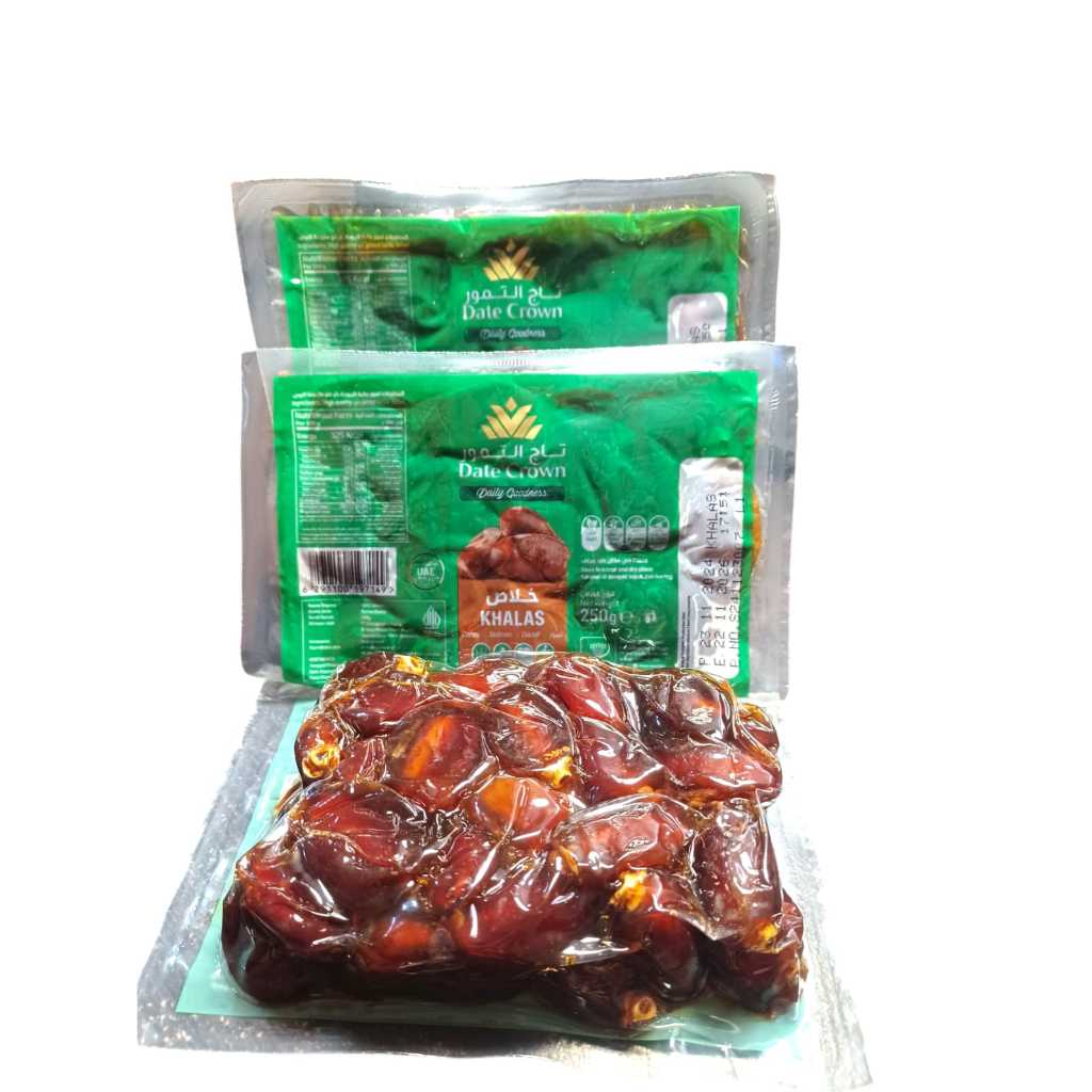 

DATE CROWN KHALAS 250 GRAM / KURMA KHALAS 250 GRAM / KURMA THERMO VACUM / KURMA