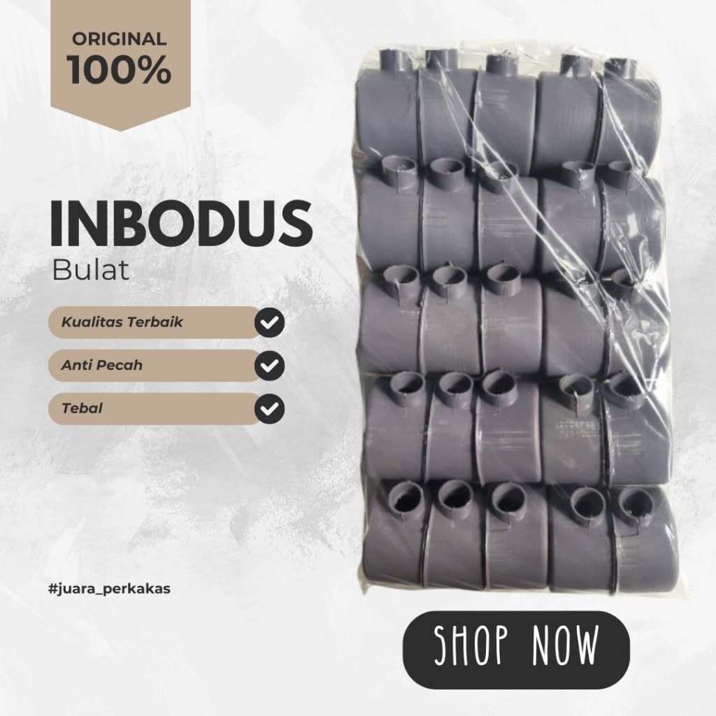 GROSIR INBOW DUS INBODUS BULAT MURAH IMBODUS LUBANG 1 SAMBUNGAN SAKLAR FITTING PIPA 5/8 PACK ISI 25