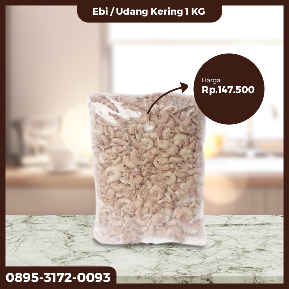 

Udang Kering Asli Berkualitas 1 Kg / Gurih & Praktis untuk Masakan