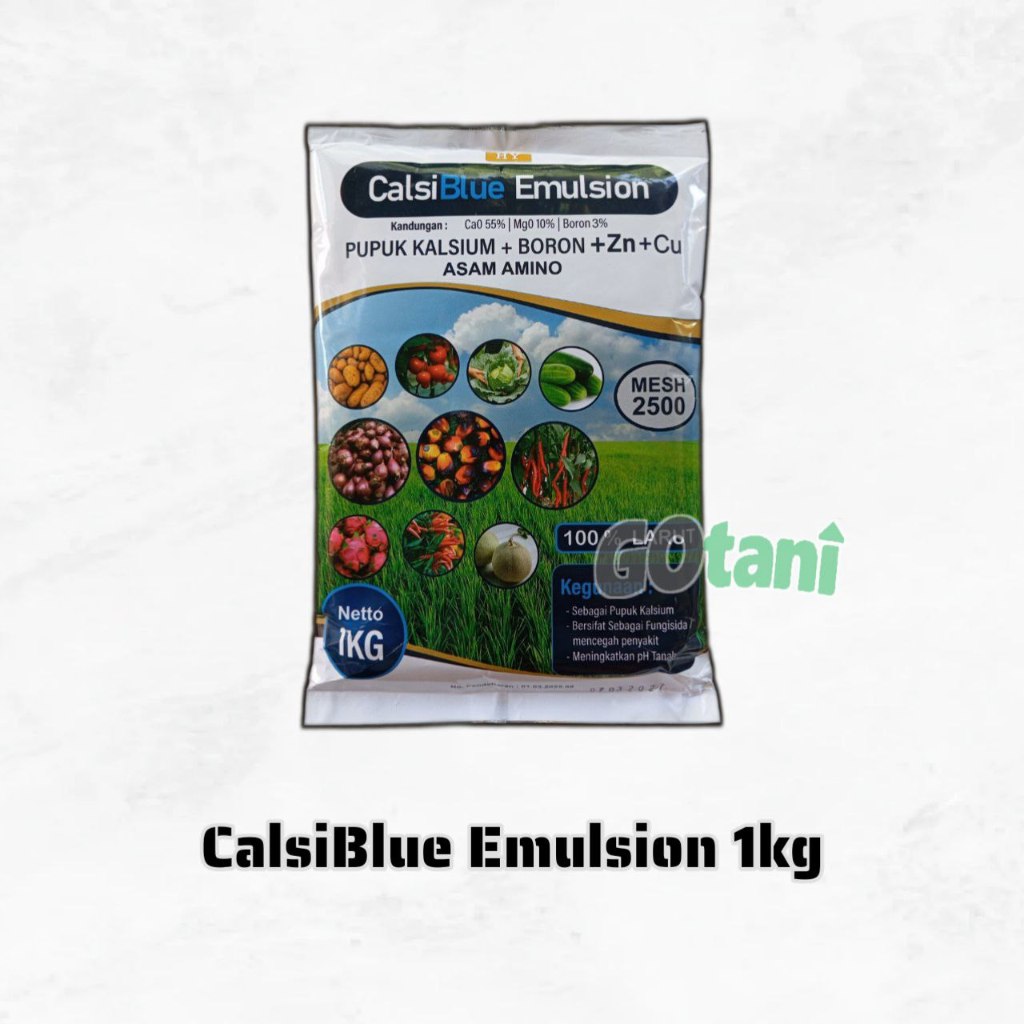 Murah Pupuk Kalsium Boron Zinc CalsiBlue Emulsion 1kg GOtani