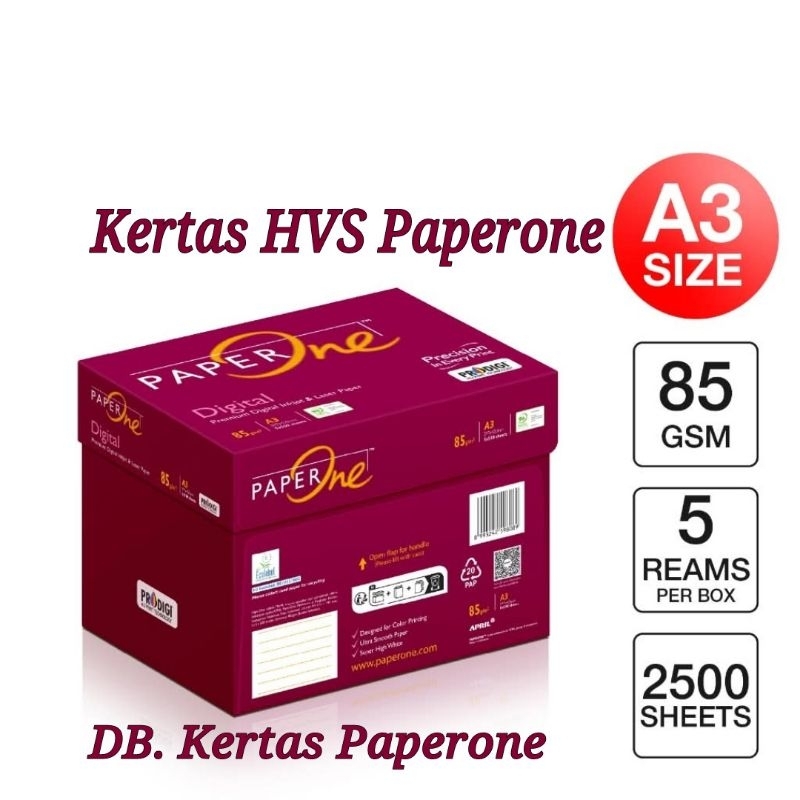 

Kertas HVS Paperone A3 85 Gram 1 Box