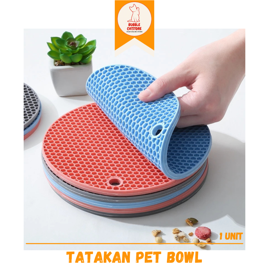 Tatakan Alas Mangkuk Makanan atau Pet Bowl Berbahan Silikon