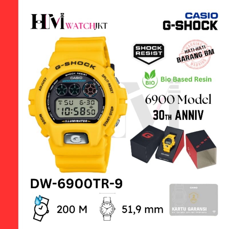 CASIO GSHOCK DW-6900TR-9DR Jam Tangan Pria Original Digitla LIMITED EDITION ANNIVERSARY DW-6900TR-9 