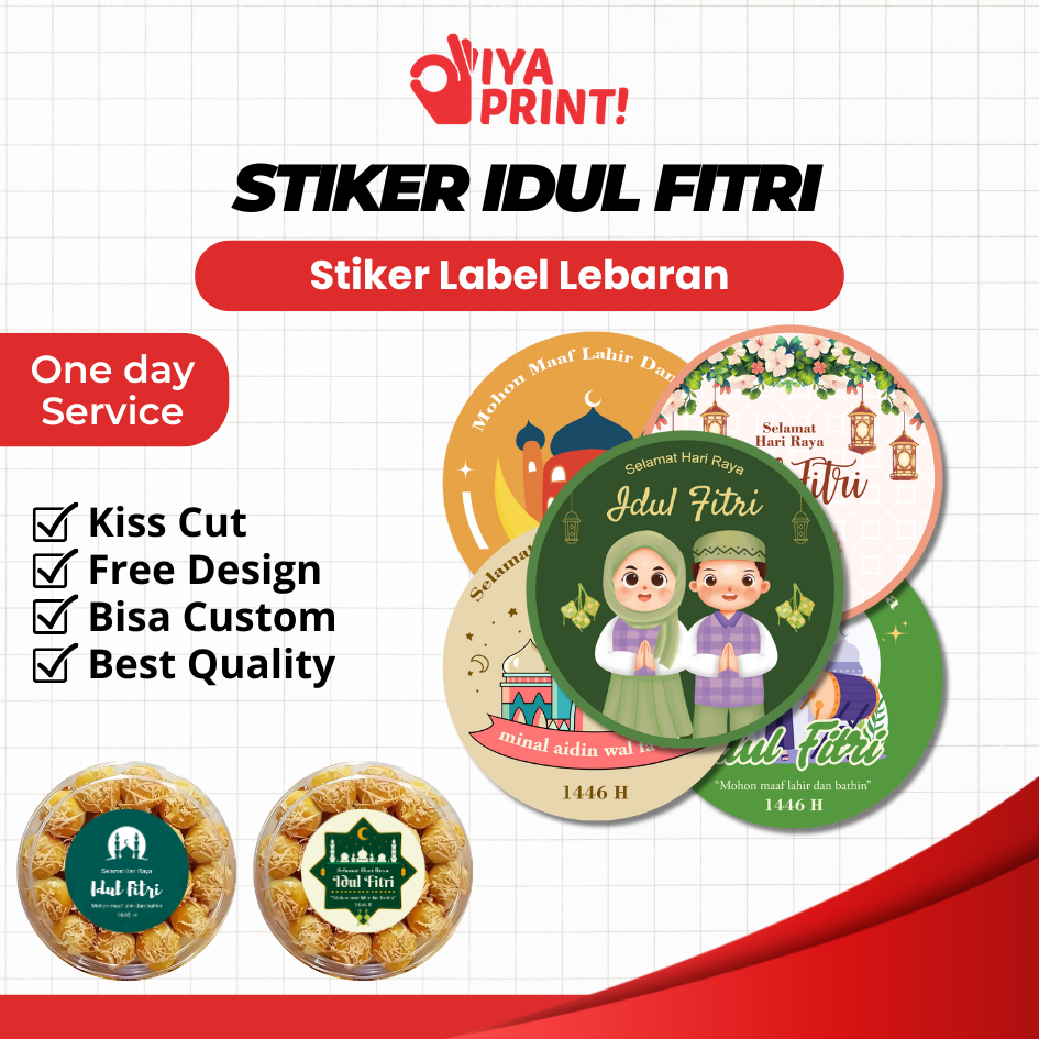 

STIKER TOPLES LEBARAN IDUL FITRI / STIKER LEBARAN IDUL FITRI / STICKER BULAT / STIKER KEMASAN PARCEL